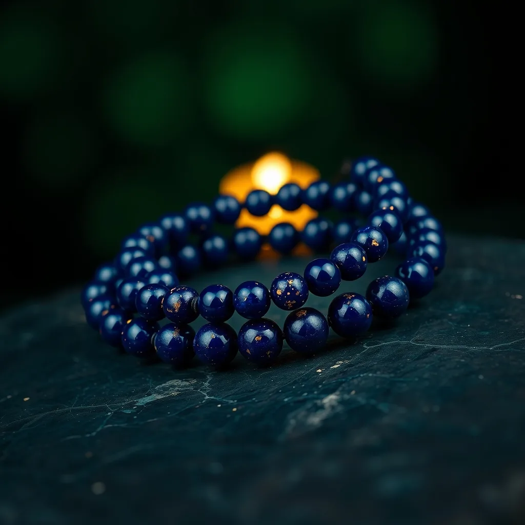 Lapis Lazuli Bracelet — Starry Sky