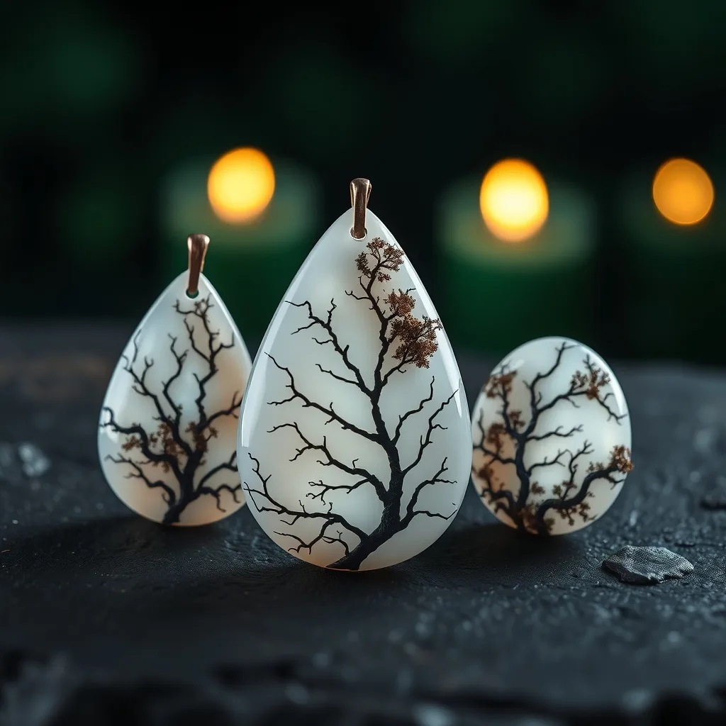 Dendritic Agate Pendant — Tree of Life